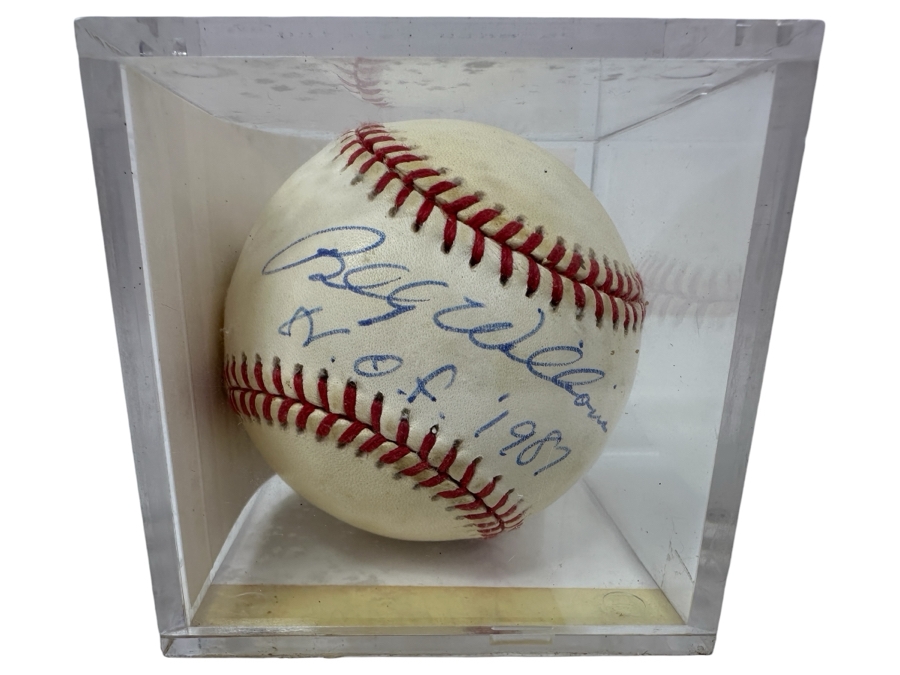 Signed Billy Williams Autographed MLB Baseball With Certificate Of Authenticity (COA)