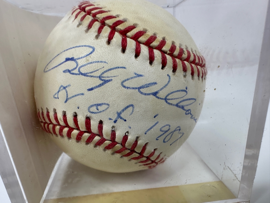 Signed Billy Williams Autographed MLB Baseball With Certificate Of Authenticity (COA) [Photo 2]