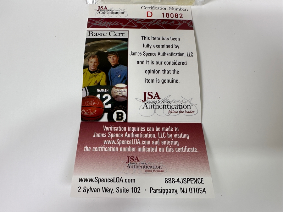 Signed Don Larsen Autographed MLB Baseball With Certificate Of Authenticity (COA) [Photo 3]