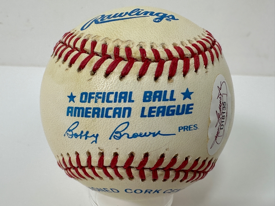 Signed Yogi Berra And Don Larsen With Inscription 'Perfect Game 10-8-56' Autographed MLB Baseball With Certificate Of Authenticity (COA) [Photo 5]