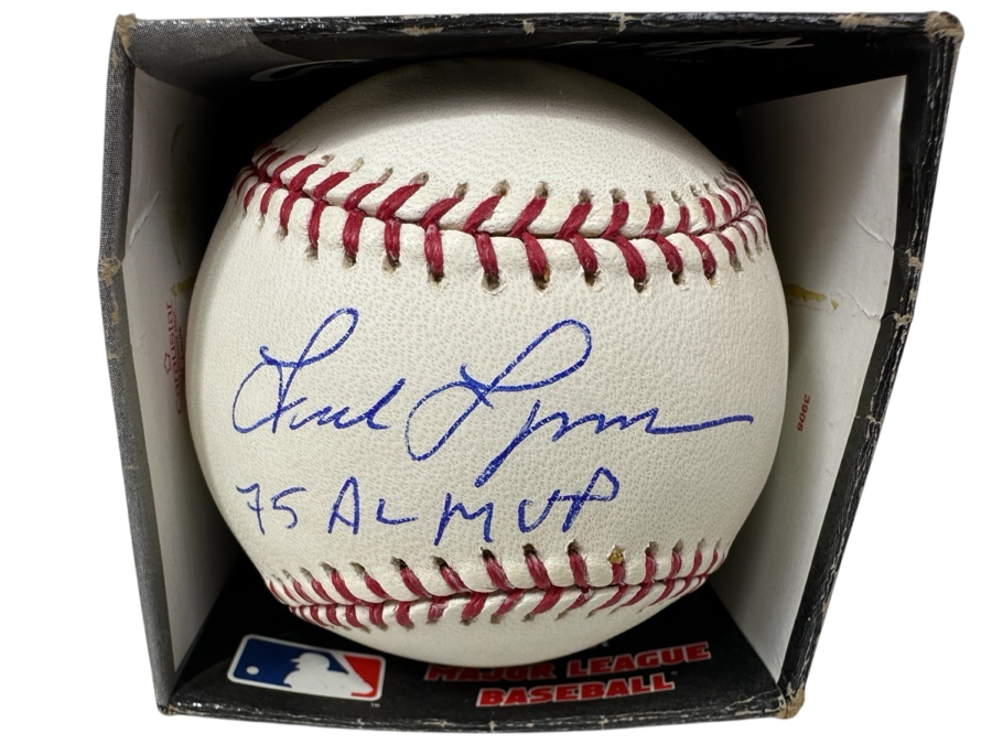 Signed Fred Lynn Autographed MLB Baseball With Certificate Of Authenticity (COA)