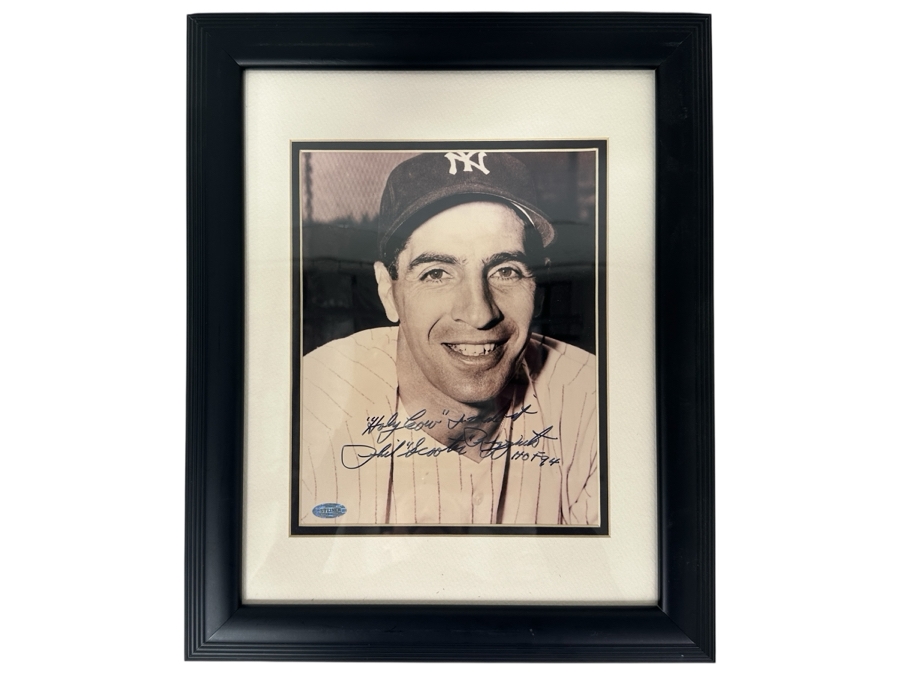Signed Phil Rizzuto Pose With 4 Inscriptions MLB 8' X 10' Photograph Autographed By Phil Rizzuto With COA Framed [Photo 2]