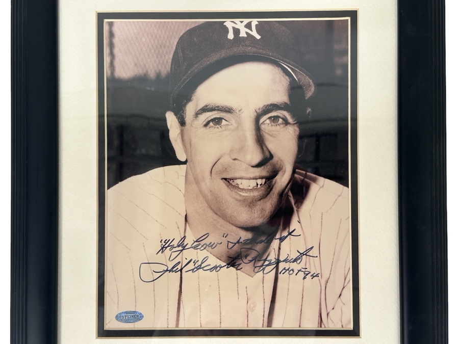Signed Phil Rizzuto Pose With 4 Inscriptions MLB 8' X 10' Photograph Autographed By Phil Rizzuto With COA Framed