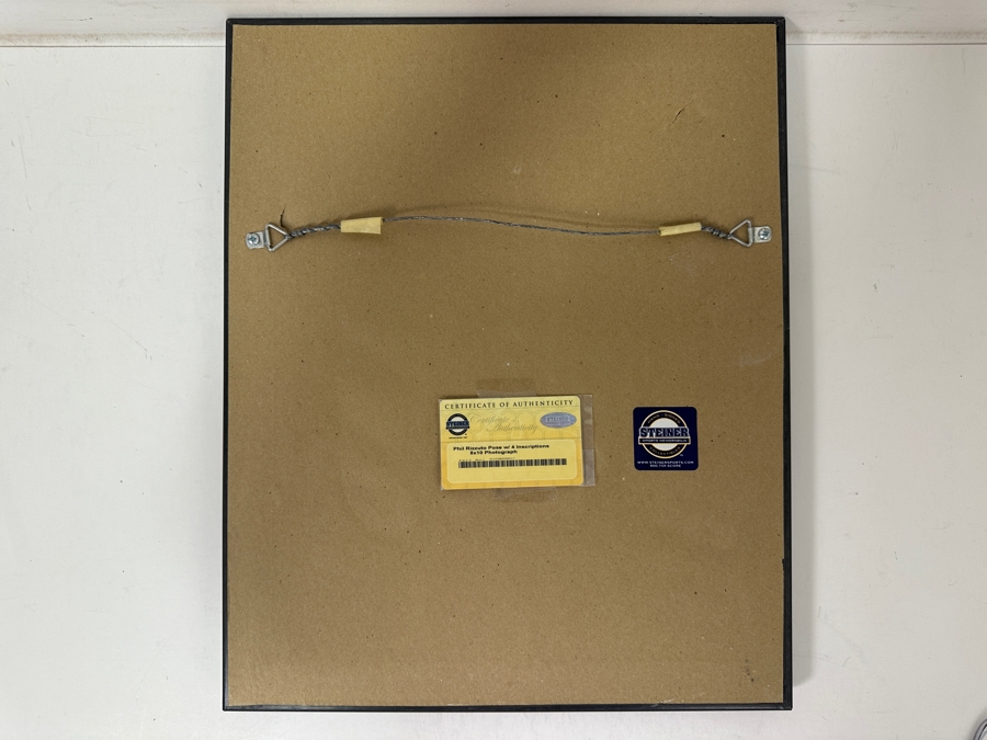 Signed Phil Rizzuto Pose With 4 Inscriptions MLB 8' X 10' Photograph Autographed By Phil Rizzuto With COA Framed [Photo 7]