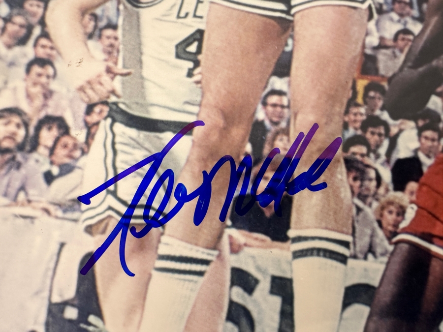 Signed Kevin McHale Boston Celtics NBA 11 X 14 Photograph Featuring Larry Bird And Julius Erving Autographed By Kevin McHale With COA [Photo 2]