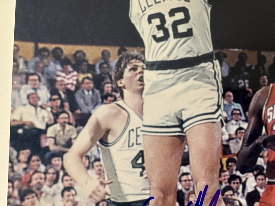 Signed Kevin McHale Boston Celtics NBA 11 X 14 Photograph Featuring Larry Bird And Julius Erving Autographed By Kevin McHale With COA [Photo 3]