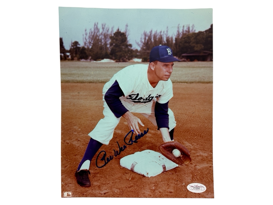 Pee Wee Reese Signed 8' X 10' Photograph Autographed By Pee Wee Reese With COA