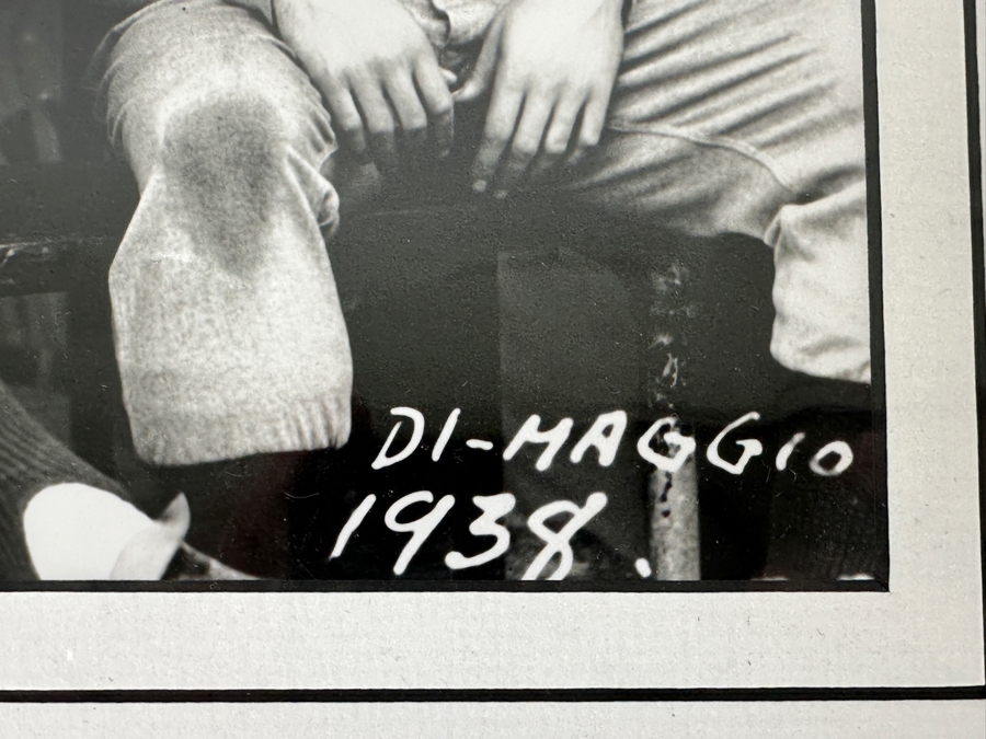 Lou Gehrig & Joe DiMaggio 9.5' X 7' B&W Photograph [Photo 4]