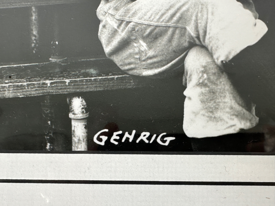 Lou Gehrig & Joe DiMaggio 9.5' X 7' B&W Photograph [Photo 5]