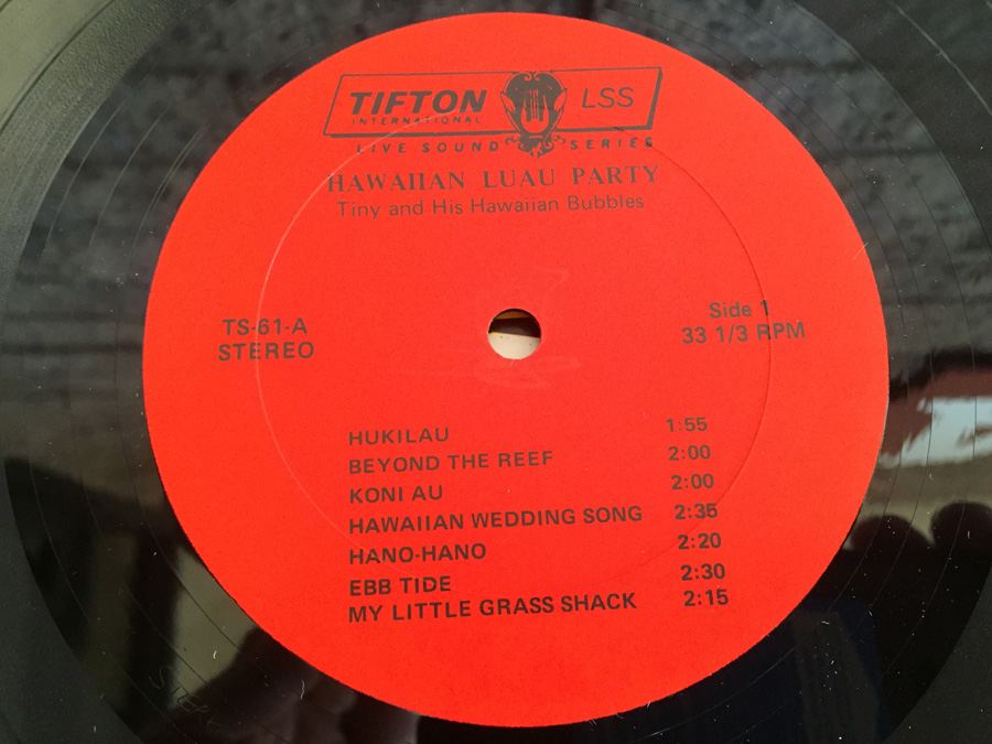 Tiny And His Hawaiian Bubbles ‎– Hawaiian Luau Party - Tifton International ‎- TS 61 [Photo 4]