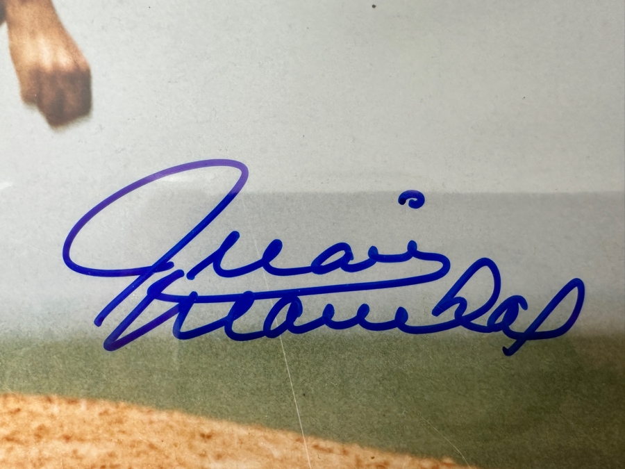 Signed Juan Marichal San Francisco Giants MLB 10' X 8' B&W Photograph Autographed By Juan Marichal With COA [Photo 3]