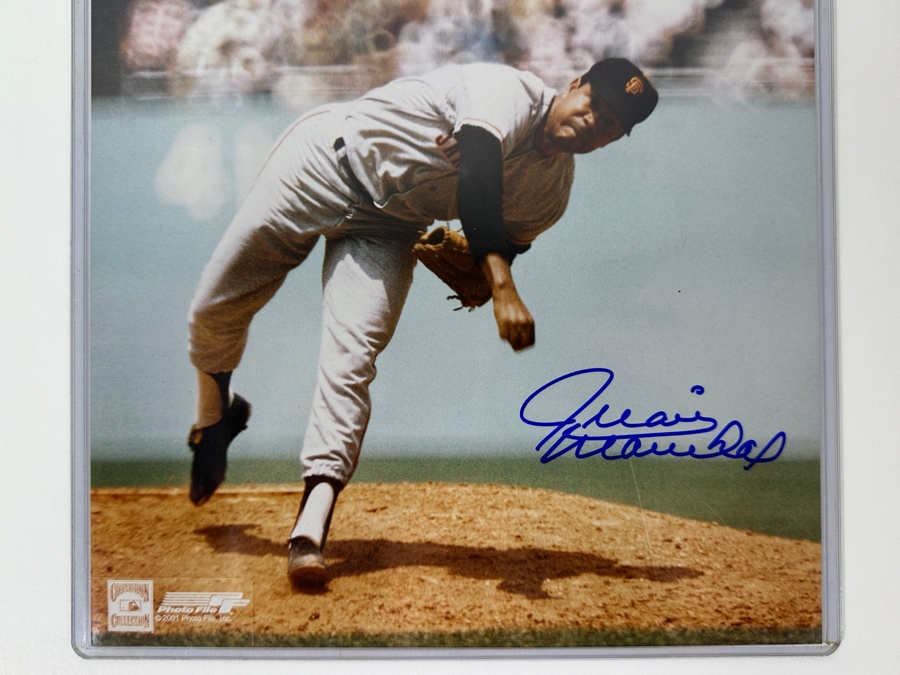 Signed Juan Marichal San Francisco Giants MLB 10' X 8' B&W Photograph Autographed By Juan Marichal With COA [Photo 2]