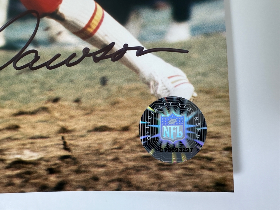 Signed Len Dawson NFL 8' X 10' B&W Photograph Autographed By Len Dawson With COA [Photo 5]