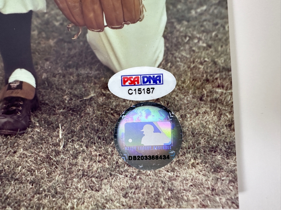 Signed Johnny Podres And Preacher Roe Los Angeles Dodgers MLB 8' X 10' B&W Photograph Autographed By Johnny Podres And Preacher Roe With COA [Photo 7]