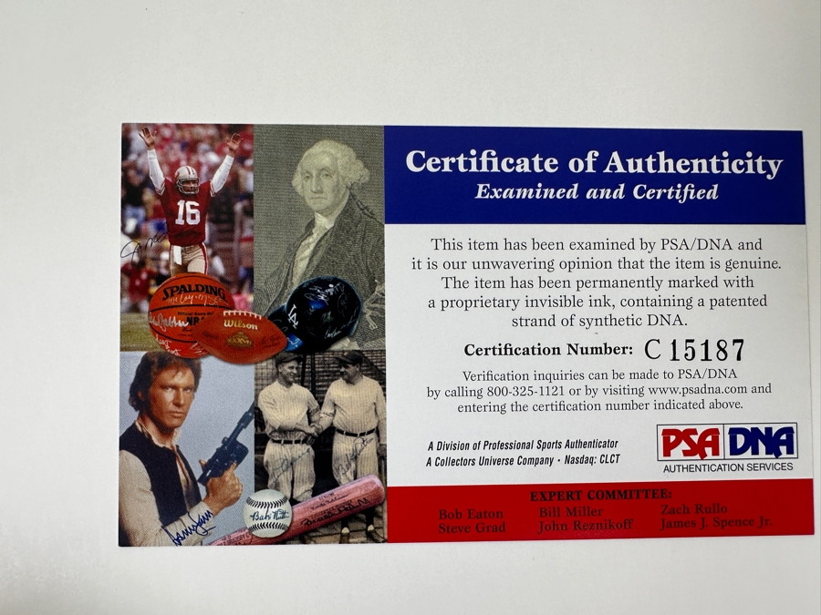 Signed Johnny Podres And Preacher Roe Los Angeles Dodgers MLB 8' X 10' B&W Photograph Autographed By Johnny Podres And Preacher Roe With COA [Photo 9]