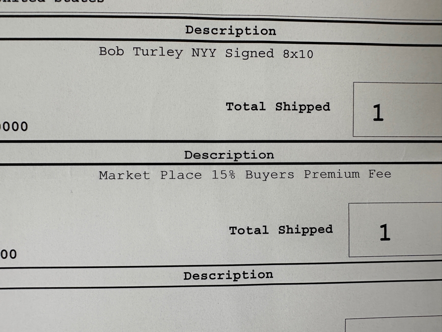 Signed Bob Turley New York Yankees MLB 8' X 10' B&W Photograph Autographed By Bob Turley With COA [Photo 8]