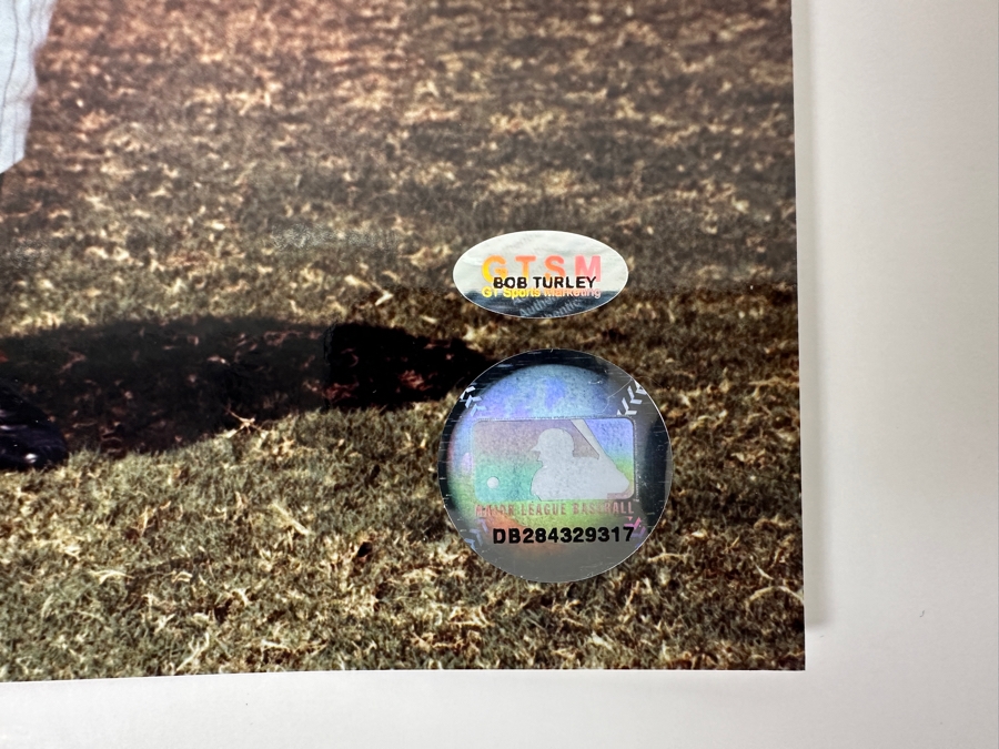 Signed Bob Turley New York Yankees MLB 8' X 10' B&W Photograph Autographed By Bob Turley With COA [Photo 4]