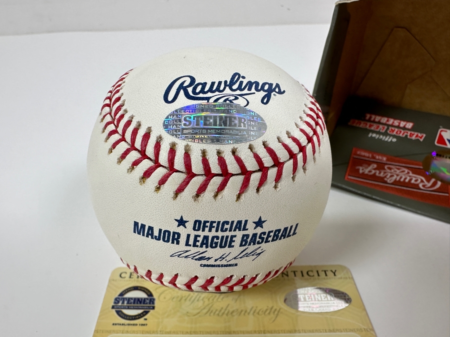 Signed Whitey Ford With Inscription '236-106' Autographed MLB Baseball With Certificate Of Authenticity (COA) [Photo 5]