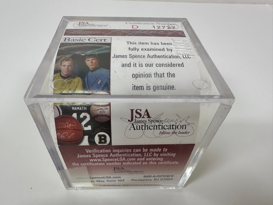 Signed Lou Brock / Lou Boudreau Autographed MLB Baseball With Certificate Of Authenticity (COA) [Photo 5]