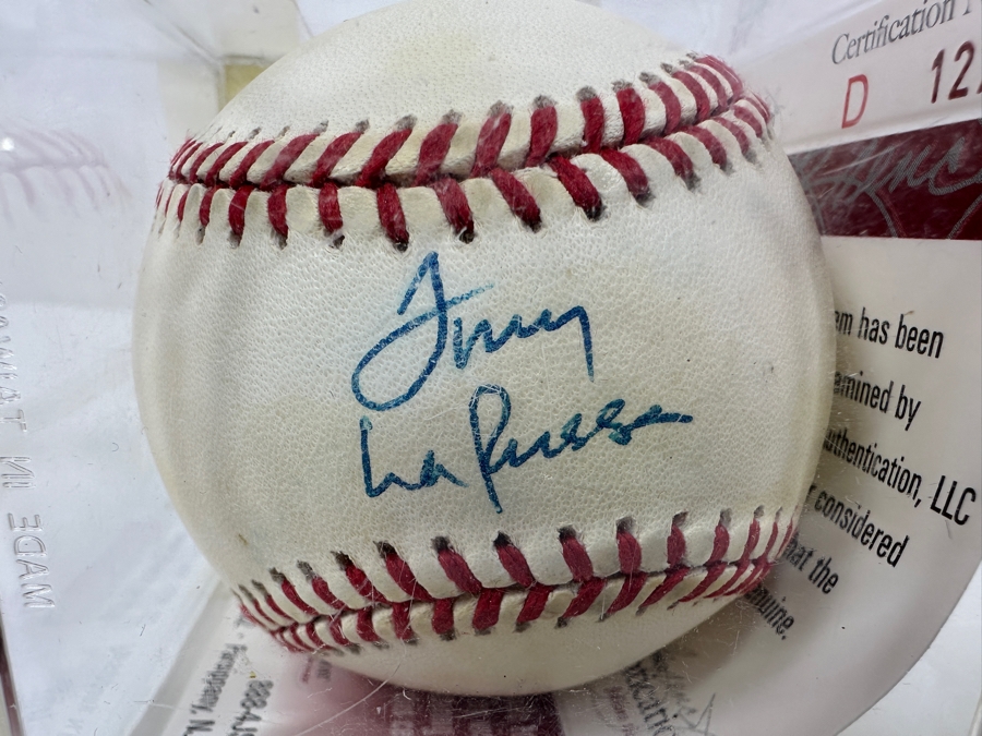 Signed Tony La Russa Autographed MLB Baseball With Certificate Of Authenticity (COA)