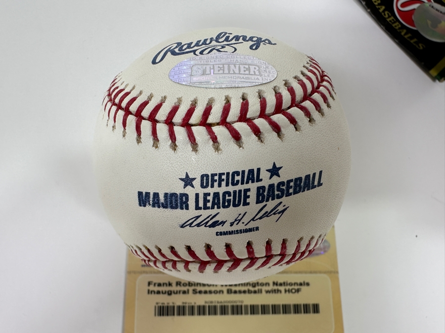 Signed Frank Robinson Autographed MLB Baseball With Certificate Of Authenticity (COA) [Photo 5]