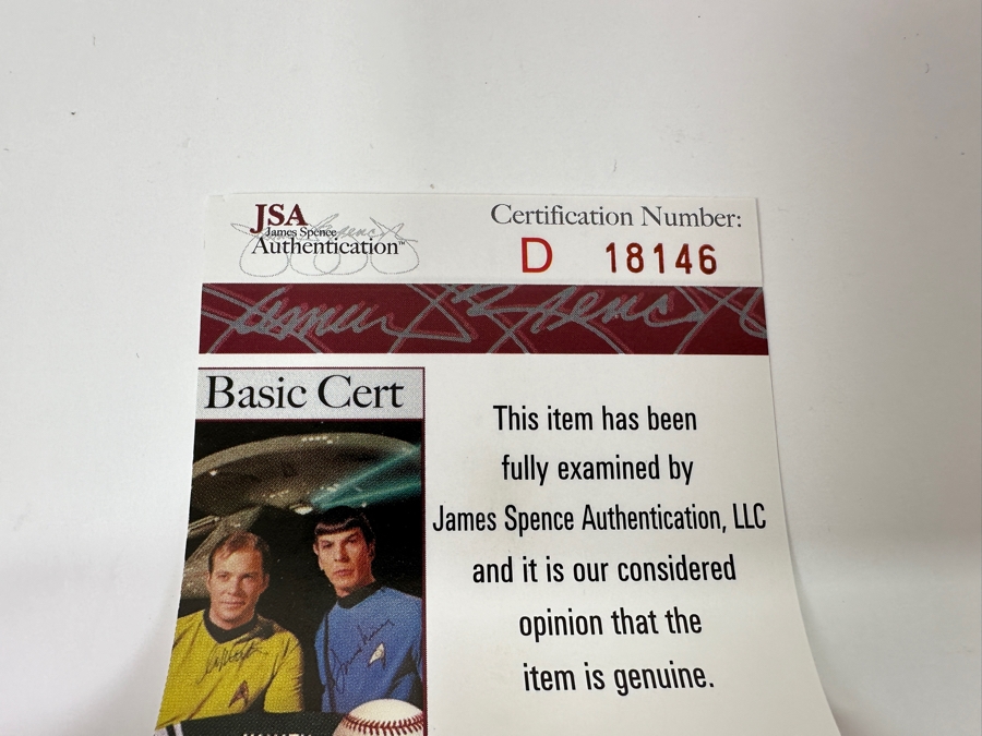 Signed Fred McGriff Autographed MLB Baseball With Certificate Of Authenticity (COA) [Photo 7]