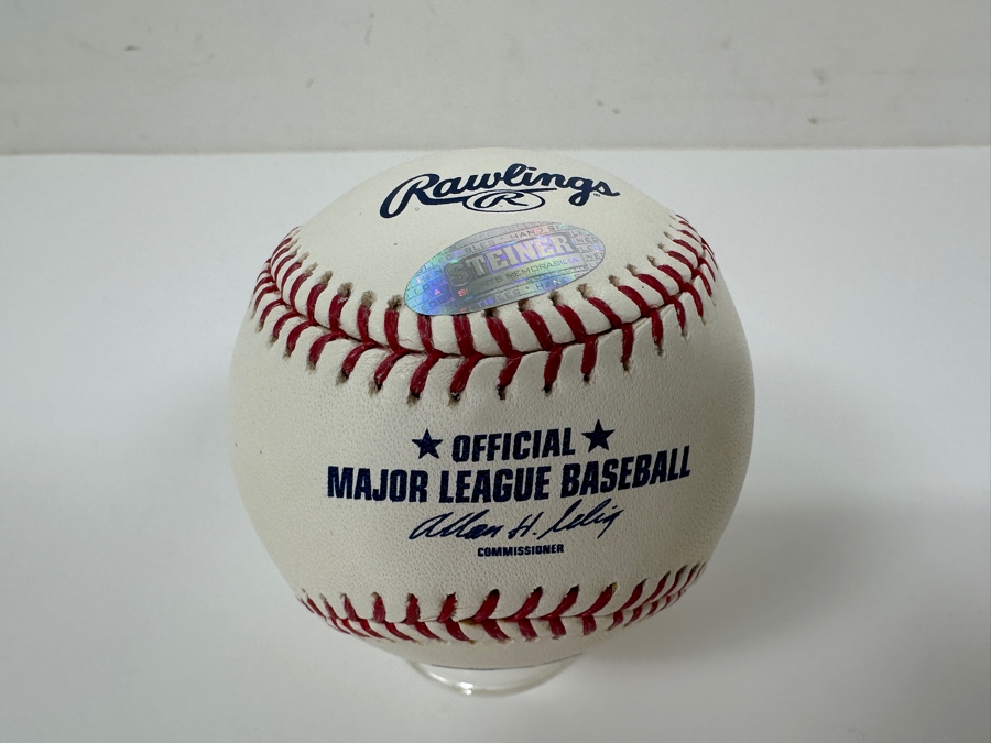 Signed Nolan Ryan With Inscription '5,714 K's' Autographed MLB Baseball With Certificate Of Authenticity (COA) [Photo 5]