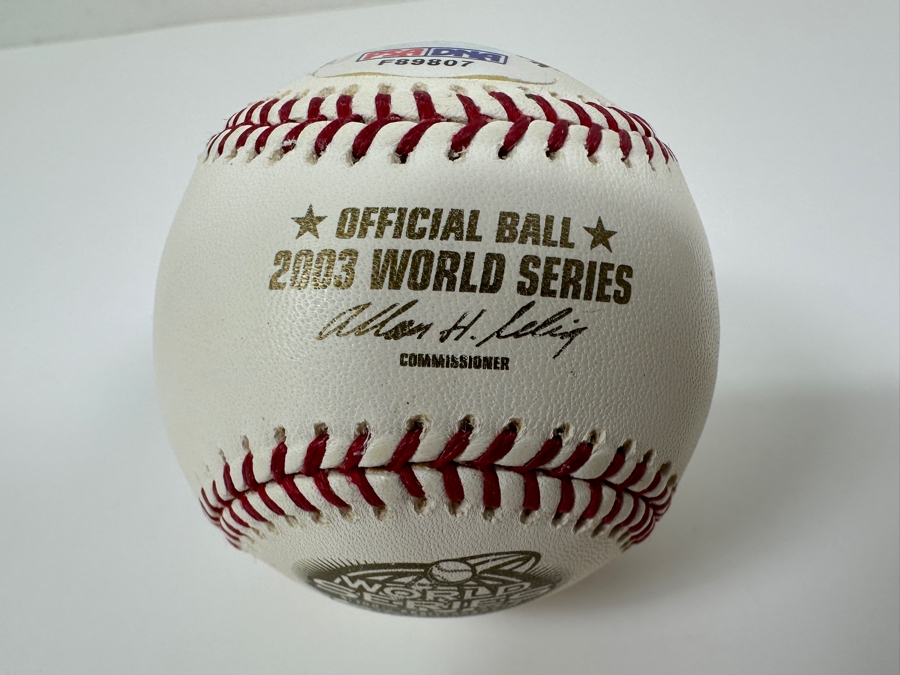 Signed Phil Rizzuto 2003 World Series Ball - Last Time He Threw Out The First Pitch For A World Series Game Autographed MLB Baseball With Certificate Of Authenticity (COA) [Photo 3]