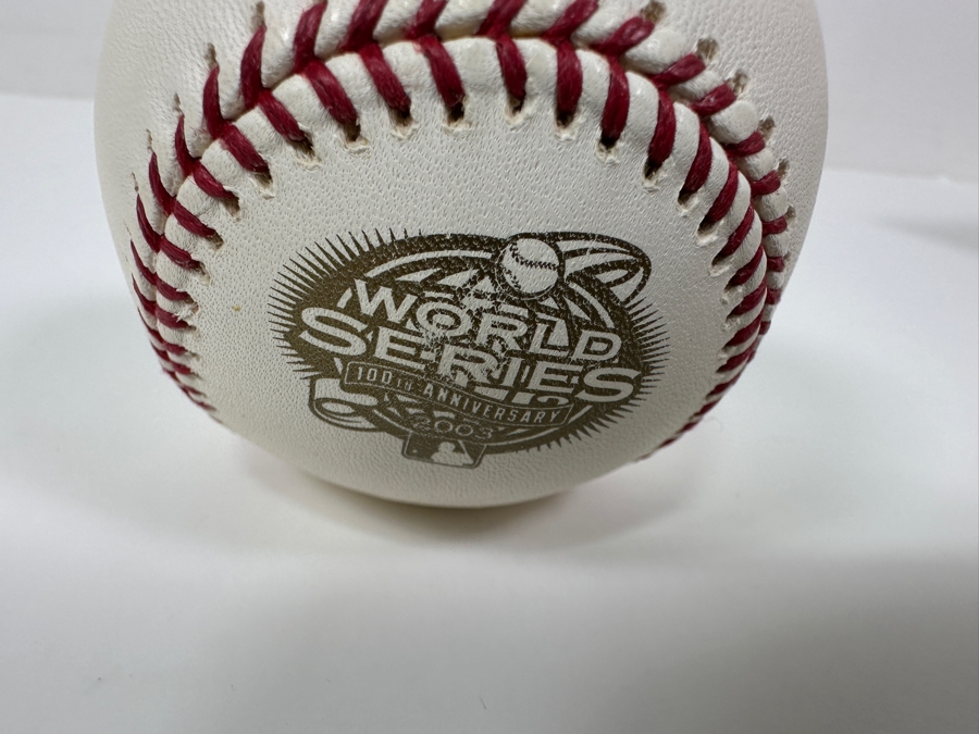 Signed Phil Rizzuto 2003 World Series Ball - Last Time He Threw Out The First Pitch For A World Series Game Autographed MLB Baseball With Certificate Of Authenticity (COA) [Photo 5]