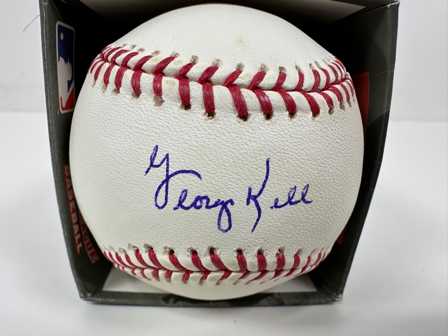 Signed George Kell Autographed MLB Baseball With Certificate Of Authenticity (COA) [Photo 2]