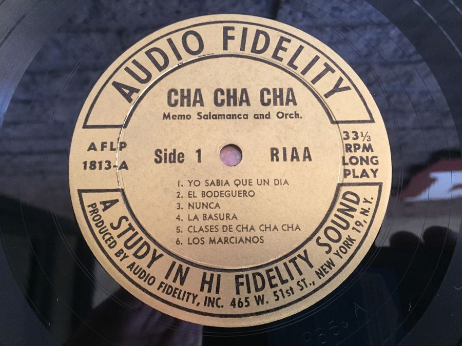 Memo Salamanca And His Cha Cha Orchestra - Cha, Cha, Cha, Vol. 2 - Audio Fidelity ‎- AFLP 1813 [Photo 5]