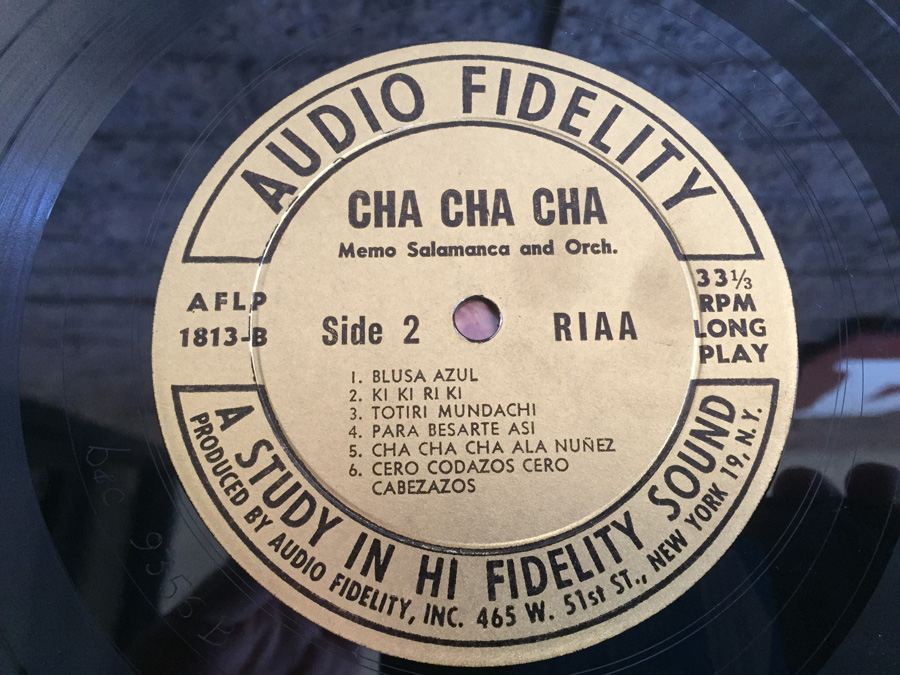 Memo Salamanca And His Cha Cha Orchestra - Cha, Cha, Cha, Vol. 2 - Audio Fidelity ‎- AFLP 1813 [Photo 7]
