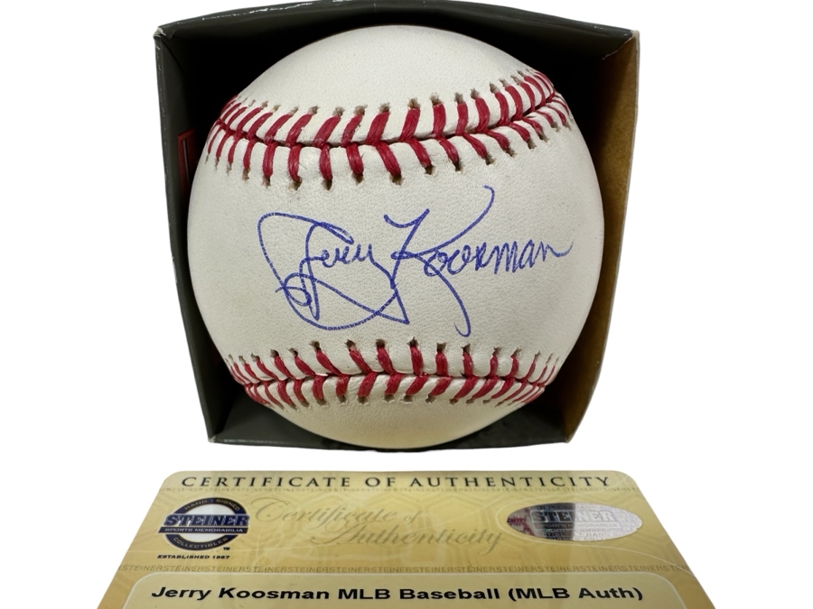 Signed Jerry Koosman Autographed MLB Baseball With Certificate Of Authenticity (COA)