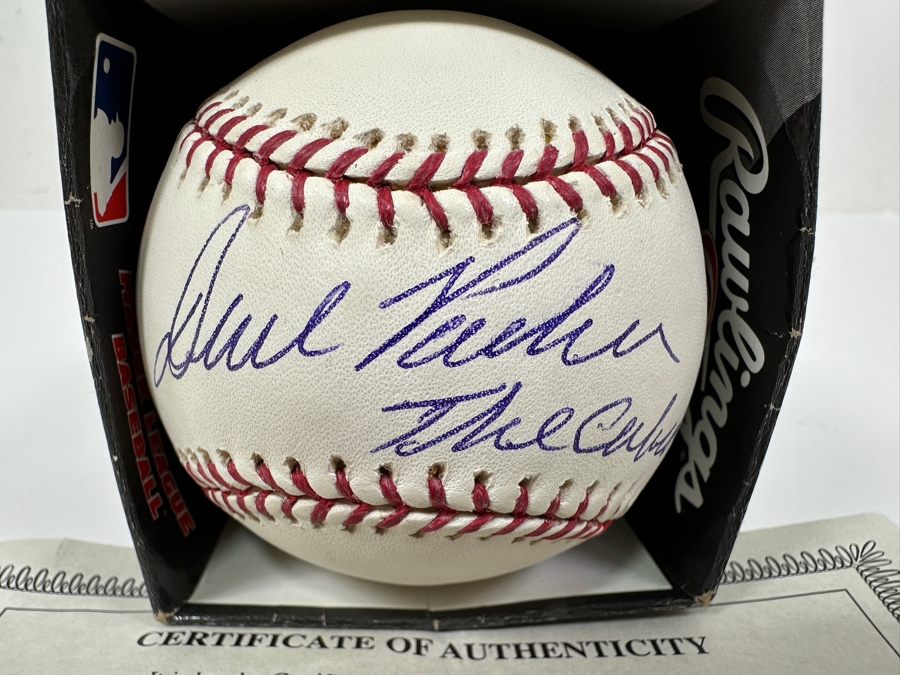Signed Dave Parker Autographed MLB Baseball With Certificate Of Authenticity (COA) [Photo 2]
