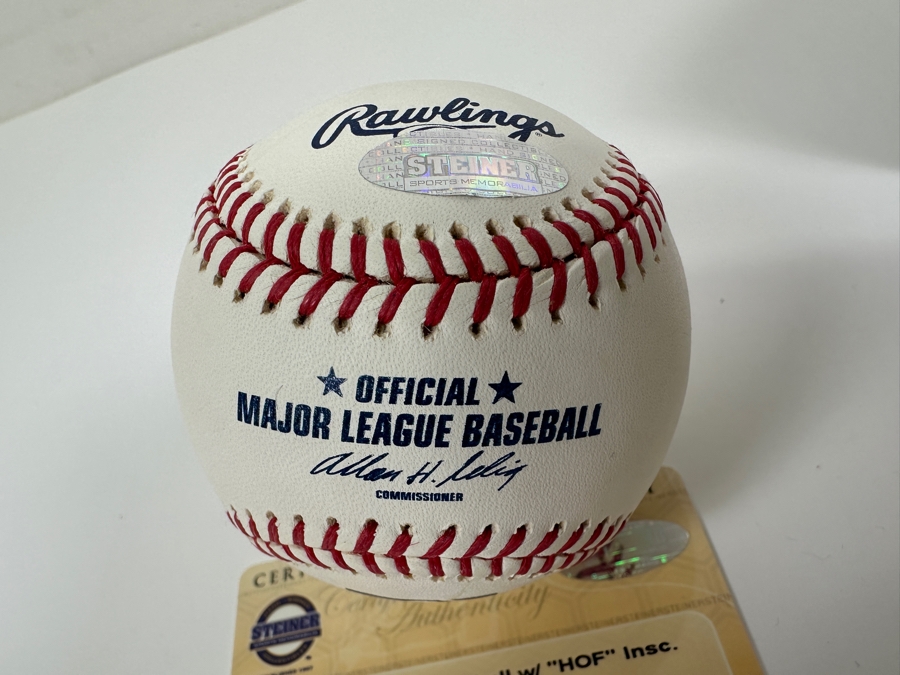 Signed Tom Seaver With Inscription 'HOF 92 98.8%' Autographed MLB Baseball With Certificate Of Authenticity (COA) [Photo 4]