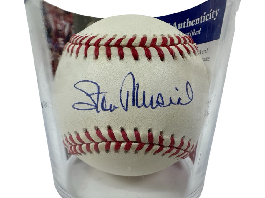 Signed Stan Musial Autographed MLB Baseball With Certificate Of Authenticity (COA)