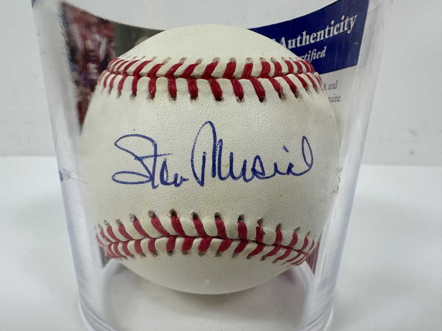 Signed Stan Musial Autographed MLB Baseball With Certificate Of Authenticity (COA) [Photo 2]