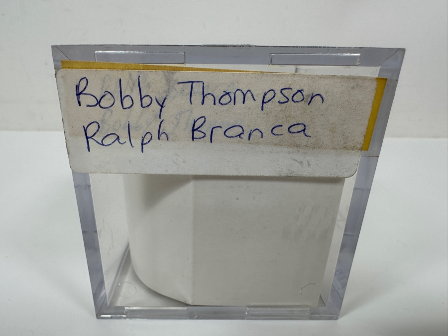 Signed Bobby Thomson / Ralph Branca Autographed MLB Baseball With Certificate Of Authenticity (COA) [Photo 3]