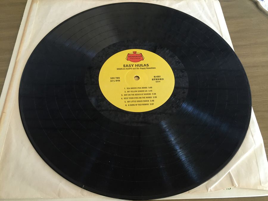 Charles Kaipo And His Happy Hawaiians - Easy Hulas - Mahalo Records ‎- M-4001 [Photo 5]