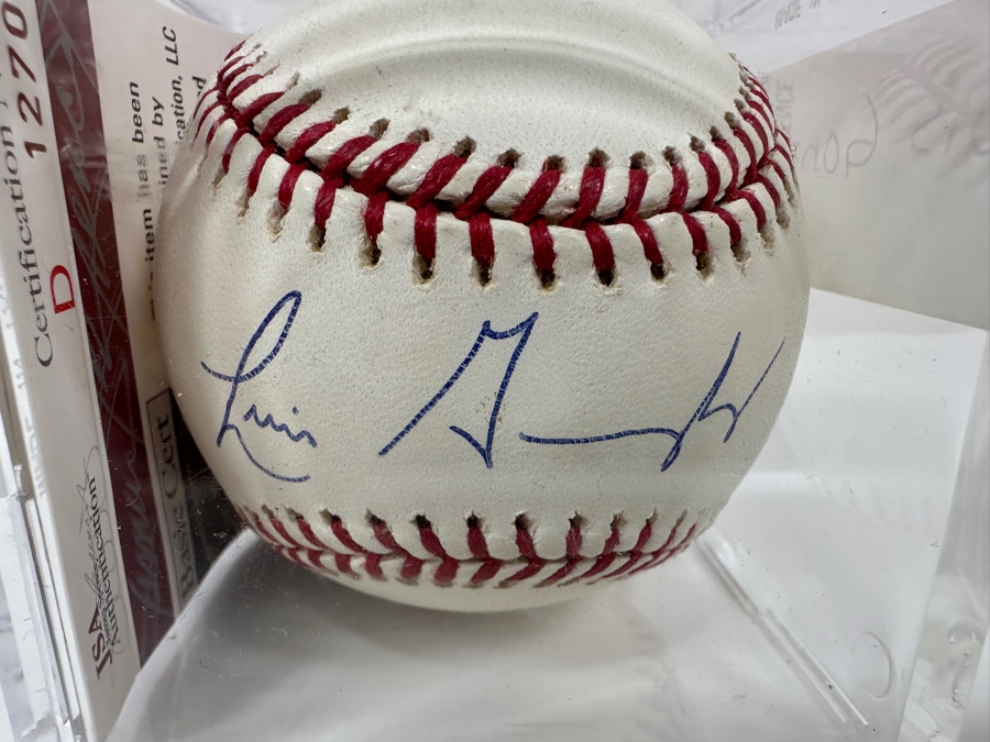 Signed Luis Gonzalez Autographed MLB Baseball With Certificate Of Authenticity (COA) [Photo 2]