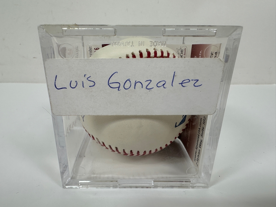 Signed Luis Gonzalez Autographed MLB Baseball With Certificate Of Authenticity (COA) [Photo 3]