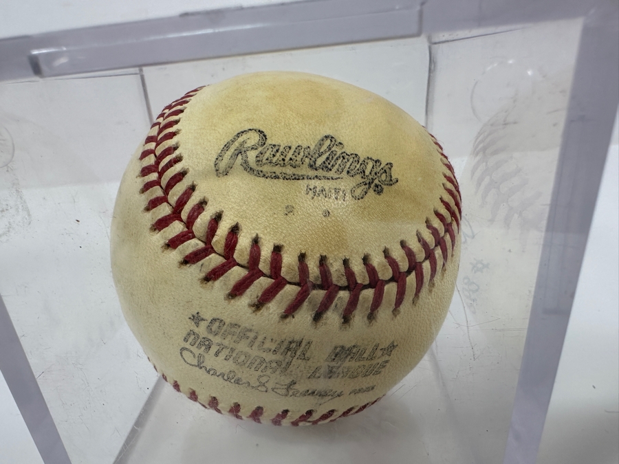 Signed Lou Brock With Inscription '#893' Autographed MLB Baseball With Certificate Of Authenticity (COA) [Photo 5]