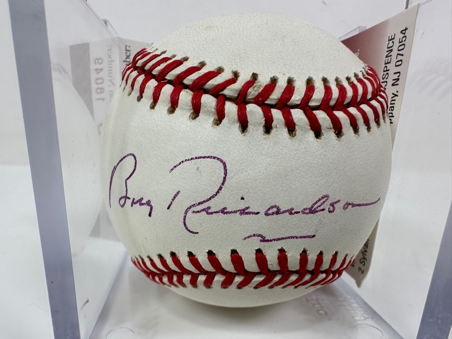 Signed Bobby Richardson Autographed MLB Baseball With Certificate Of Authenticity (COA) [Photo 2]