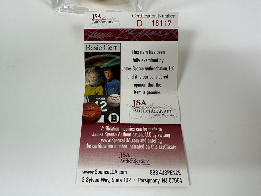 Signed Andy Pafko Autographed MLB Baseball With Certificate Of Authenticity (COA) [Photo 3]