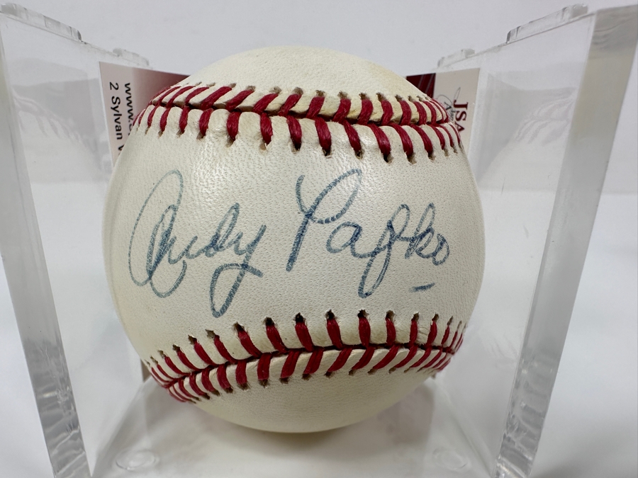 Signed Andy Pafko Autographed MLB Baseball With Certificate Of Authenticity (COA) [Photo 2]