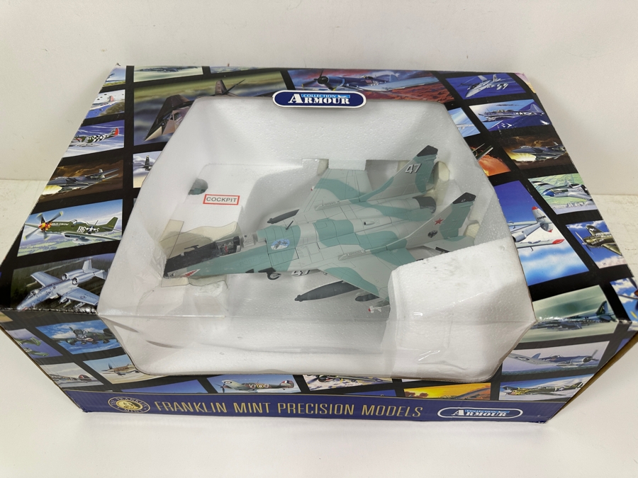 New Franklin Mint Precision Models Armour Collection 1:48 Scale Die-Cast Model Of A Mikoyan MiG-29 Fulcrum Fighter Jet 16.5'W X 12'D X 7'H [Photo 5]