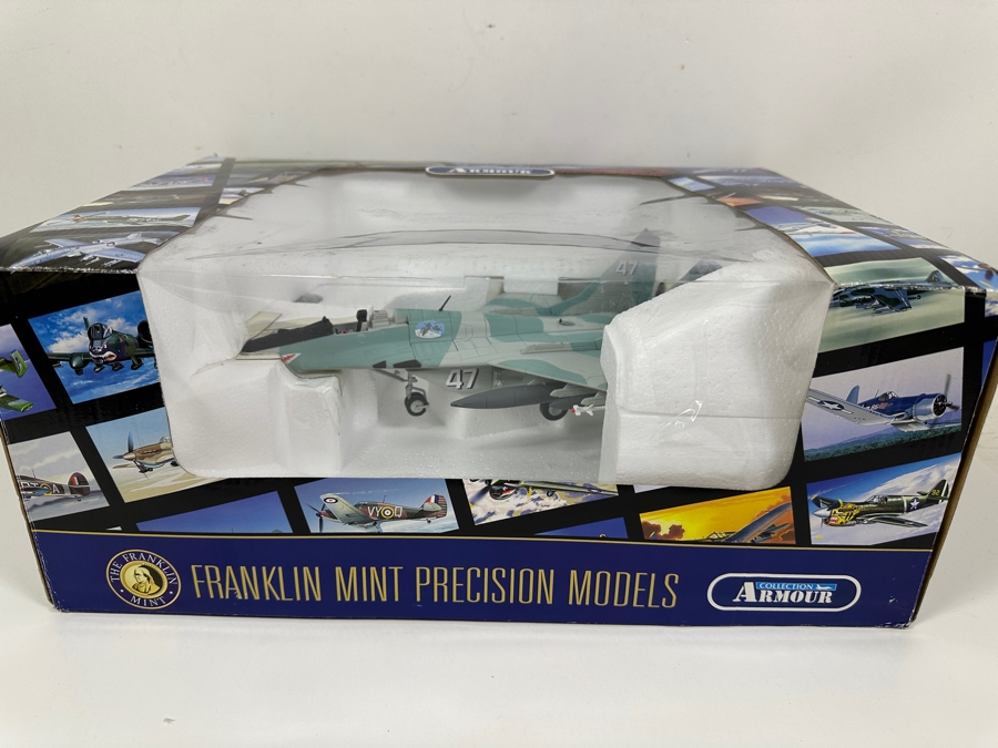 New Franklin Mint Precision Models Armour Collection 1:48 Scale Die-Cast Model Of A Mikoyan MiG-29 Fulcrum Fighter Jet 16.5'W X 12'D X 7'H [Photo 6]