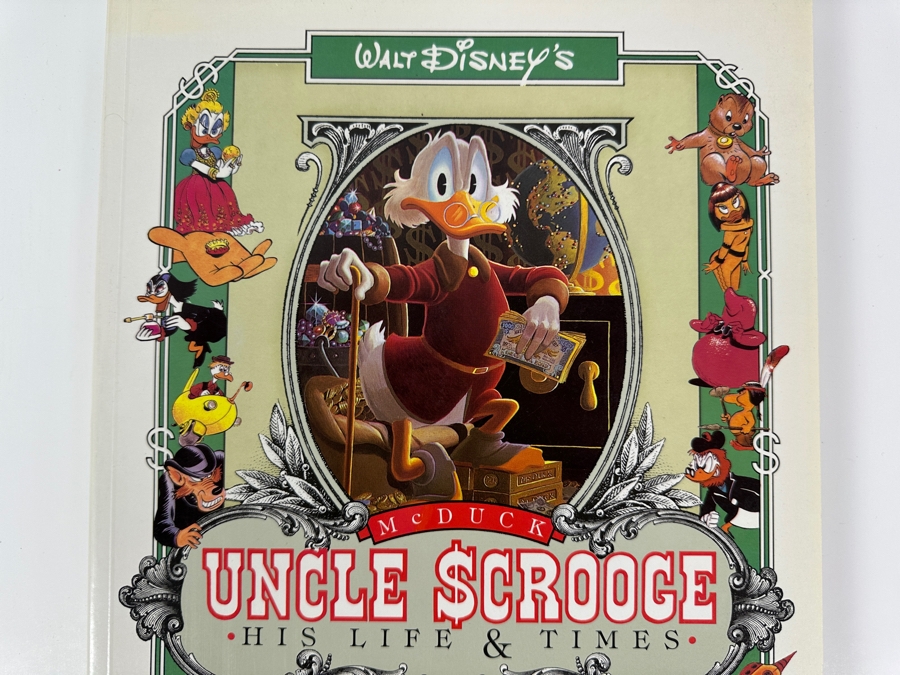 1987 First Trade Edition Paperback Book Walt Disney's Uncle Scrooge McDuck: His Life & Times Written Drawn Carl Barks [Photo 2]