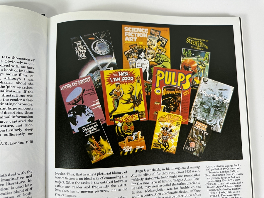 Vintage 1986 Hardcover Book A Pictorial History Of Science Fiction By David Kyle [Photo 8]