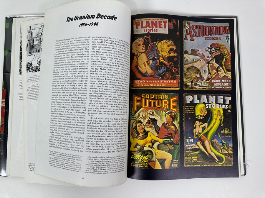 Vintage 1986 Hardcover Book A Pictorial History Of Science Fiction By David Kyle [Photo 9]